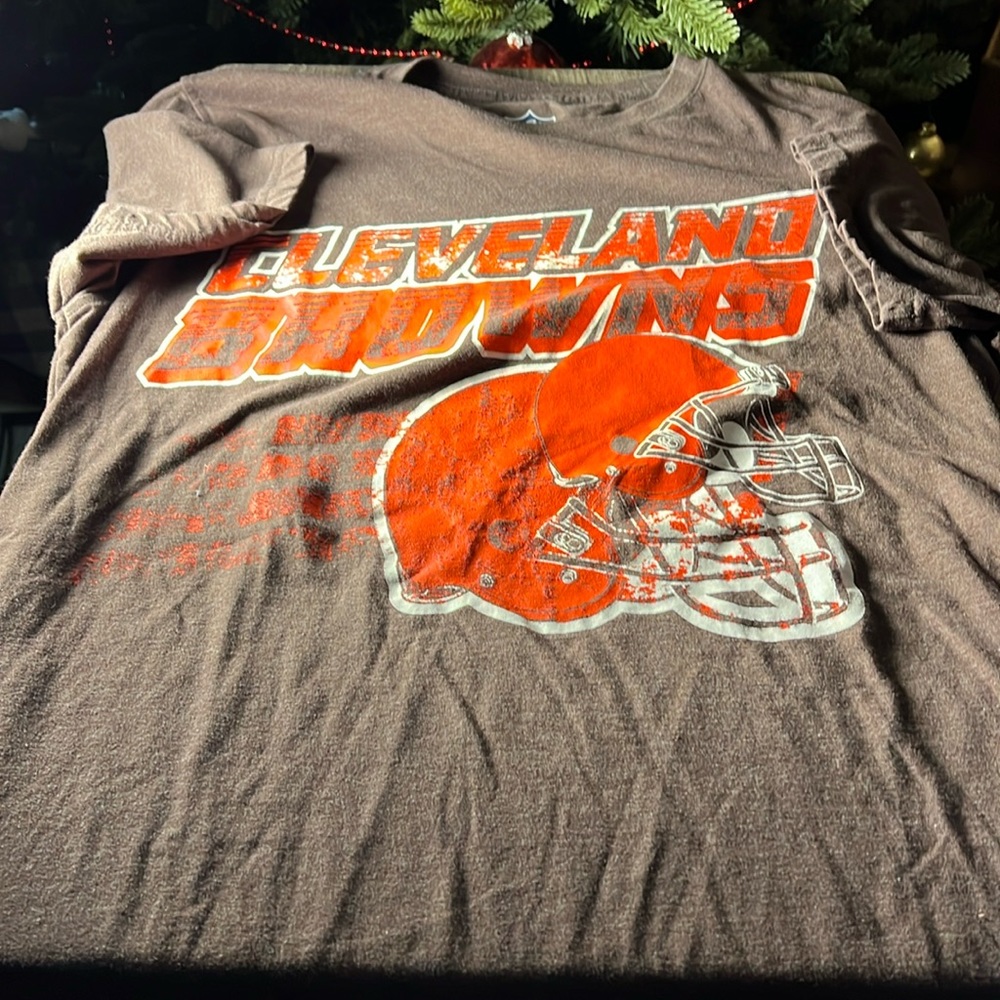 NFL Mens Cleveland Browns Tee Color Brown Size Medium